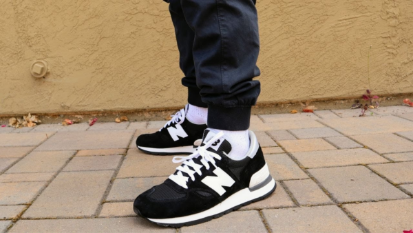 Giày New Balance 990 'Made in USA Black' M990BK1 - Ảnh 2