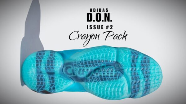 Giày Adidas Crayola x D.O.N. Issue #2 'Signal Cyan' FW8517 - Ảnh 2