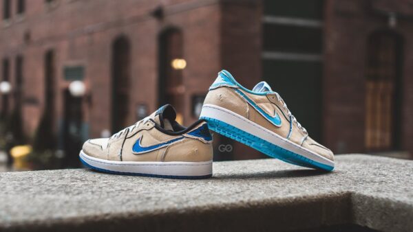 Giày Nike Air Jordan 1 Low SB QS Lance Mountain 'Desert Ore' CJ7891-200 - Ảnh 5