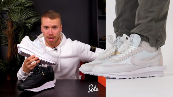 Giày Nike Sacai x LDWaffle 'White Nylon' BV0073-101 - Ảnh 10