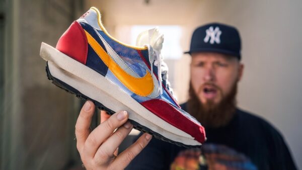 Giày Nike LD Waffle Sacai Blue Multi BV0073-400 - Ảnh 3