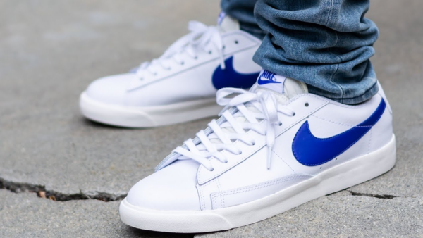 Giày Nike Blazer Low Leather 'Astronomy Blue' CI6377-107 - Ảnh 3