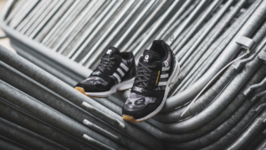 Alternative view of Giày Adidas BAPE x Undefeated x ZX 8000 'AZX Series Black Camo' FY8852