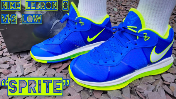 Giày Nike LeBron 8 V2 Low 'Sprite' 2021 DN1581-400 - Ảnh 7