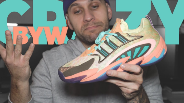 Giày Adidas Pharrell Williams x Crazy BYW 2.0 'Chalk Coral' FU7369 - Ảnh 6