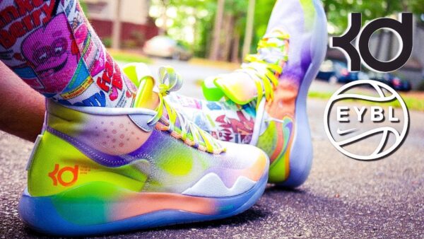 Giày Nike KD 12 EYBL Peach Jam CK1195-300 - Ảnh 6