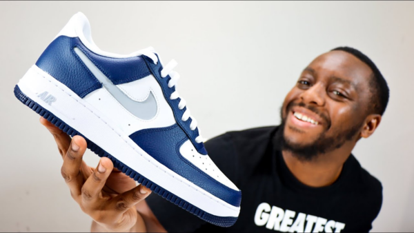 Giày Nike Air Force 1 Low 'White Navy Grey' DV3501-400 - Ảnh 2