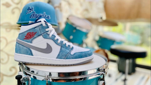 Giày Nike Air Jordan 1 Mid SE 'French Blue' DR6235-401 - Ảnh 4