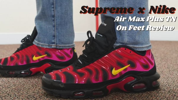 Giày Nike Supreme x Air Max Plus TN 'University Red' DA1472-600 - Ảnh 8