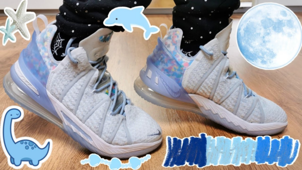 Giày Nike Lebron 18 NRG GS 'Blue Tint' CT4677-400 - Ảnh 2