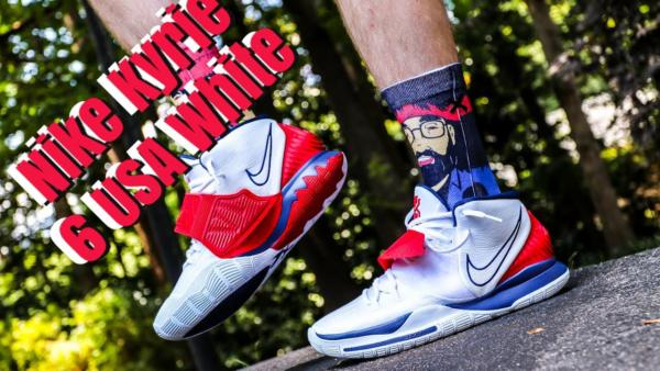 Giày Nike Kyrie 6 EP 'USA White' BQ4631-102 - Ảnh 7