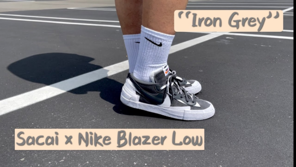 Giày Nike sacai x Blazer Low 'Iron Grey' DD1877-002 - Ảnh 3