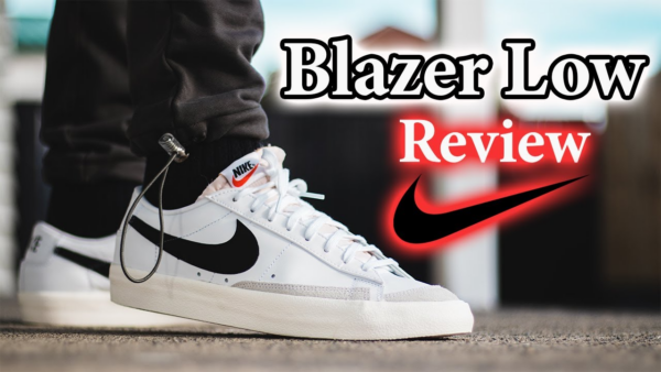 Giày Nike Blazer Low 77 GS 'White Midnight Navy' DA4074-100 - Ảnh 7