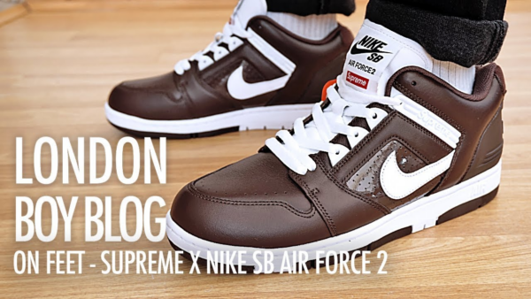Giày Nike Supreme x Air Force 2 'Brown' AA0871-212 - Ảnh 5