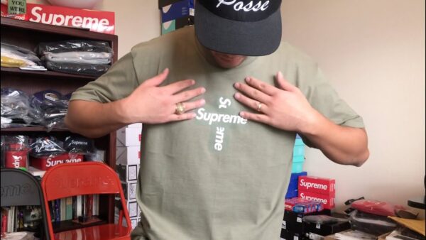 Supreme Cross Box Logo Tee Light Olive SUP-CRBLTLO - Ảnh 2