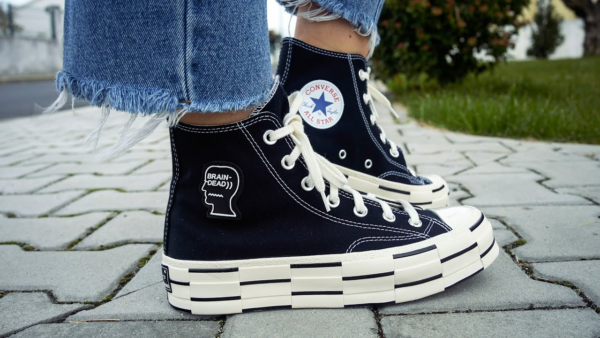 Giày Converse Brain Dead x Chuck 70 High Black 170549C - Ảnh 3