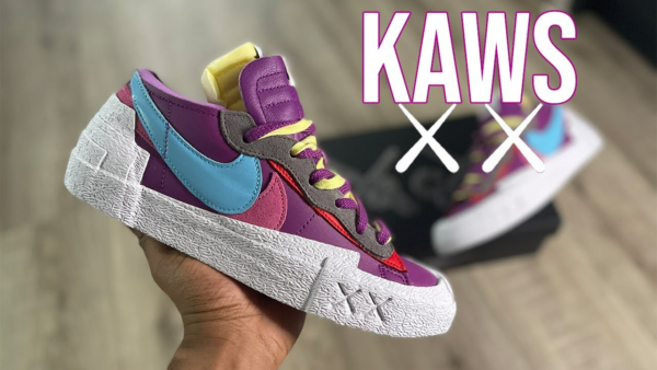 Giày Nike Blazer Low Sacai KAWS 'Purple Dusk' DM7901-500 - Ảnh 8