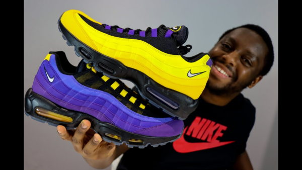 Giày Nike LeBron James x Air Max 95 NRG 'Lakers' CZ3624-001 - Ảnh 5