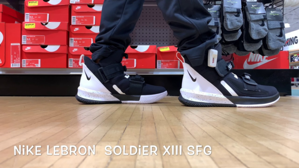 Giày Nike LeBron Soldier 13 SFG TB 'Black White' CN9809-002 - Ảnh 7