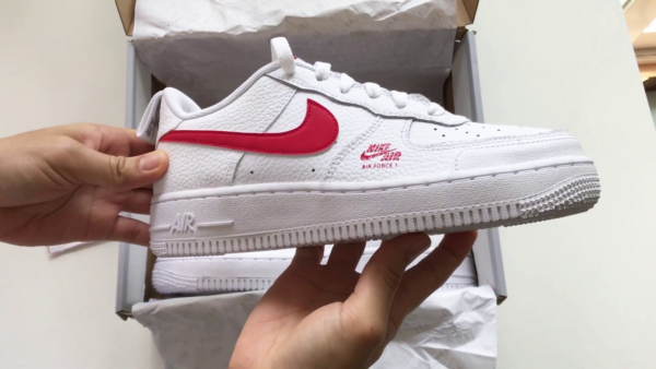 Giày Nike Air Force 1 GS 'White University Red' CZ4203-100 - Ảnh 5