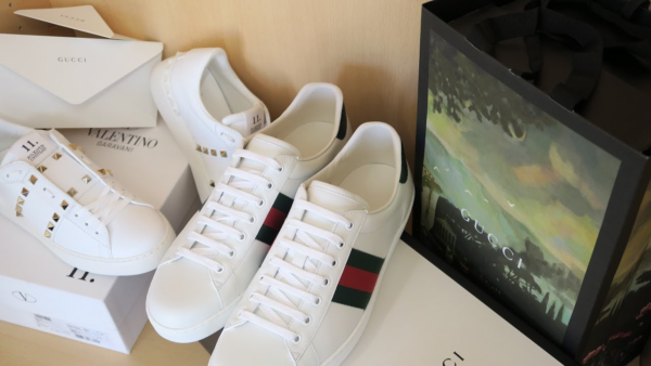 Giày Gucci Wmns Ace 'Green Crocodile' 387993-A3830-9071 - Ảnh 3