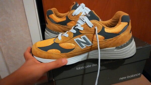 Giày New Balance 992 'Gold Cream' M992BB - Ảnh 8