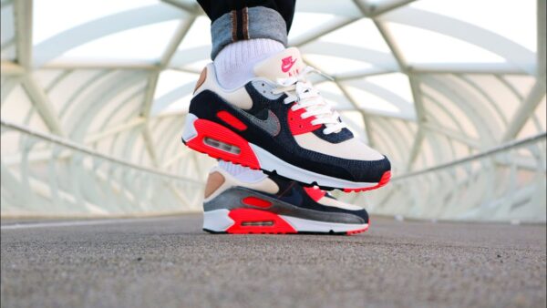Giày Nike Denham x Air Max 90 'Infrared' CU1646-400 - Ảnh 2