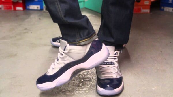 Giày Nike Air Jordan 11 Retro Low BG 'Georgetown' 528896-007 - Ảnh 2