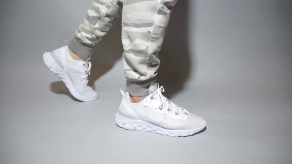 Giày Nike React Element 55 Pure Platinum BQ6167-101 - Ảnh 4