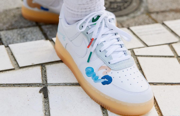 Giày Nike Mayumi Yamase x Air Force 1 Flyleather 'Earth Day' DB3598-100 - Ảnh 4