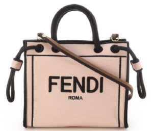 Túi Fendi Mini Tote Bag Canvas Embroidery Roma 8BH380-AEHV-F1DB1