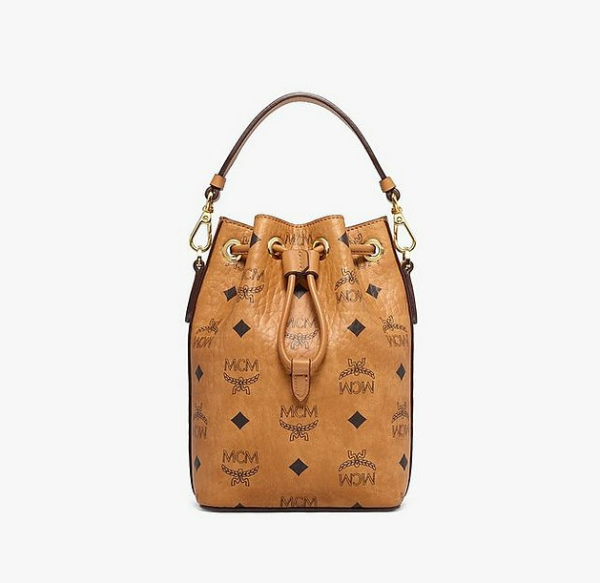 Túi MCM Zoo Rabbit Bucket Bag Visetos Cognac MWDBSXL02CO001 - Ảnh 3