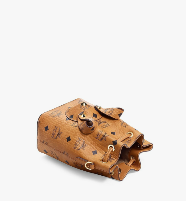 Túi MCM Zoo Rabbit Bucket Bag Visetos Cognac MWDBSXL02CO001 - Ảnh 2