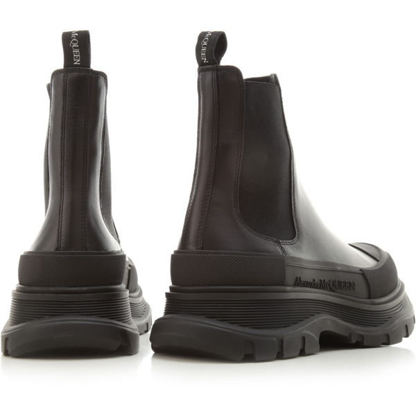 Giày Alexander McQueen Black Other Materials Ankle Boots 634617-WHZ61-1081 - Ảnh 3