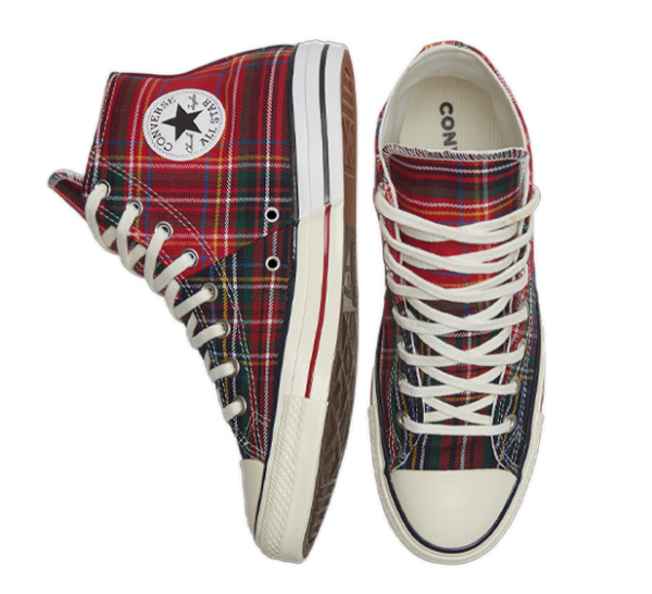 Giày Converse Archive Plaids Chuck Taylor All Star High Top Red, White 169259C - Ảnh 4