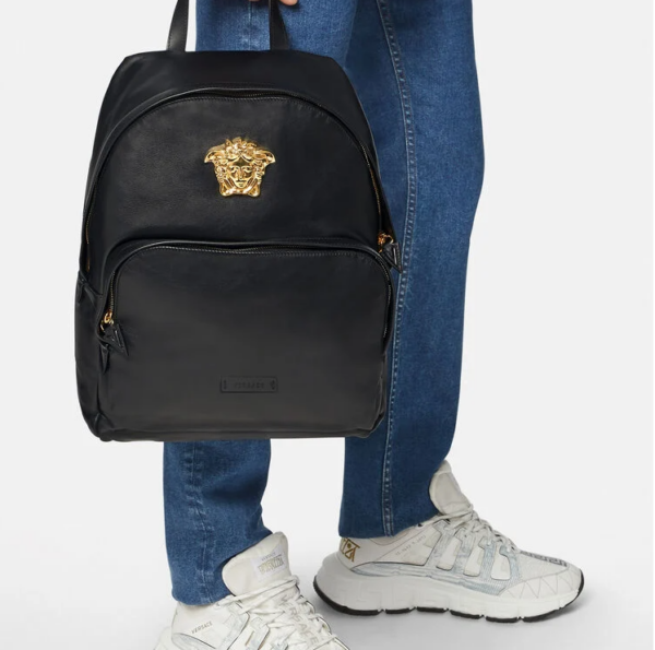 Balo Versace La Medusa Leather Black DFZ8504-DVT8ME-1B00V - Ảnh 2