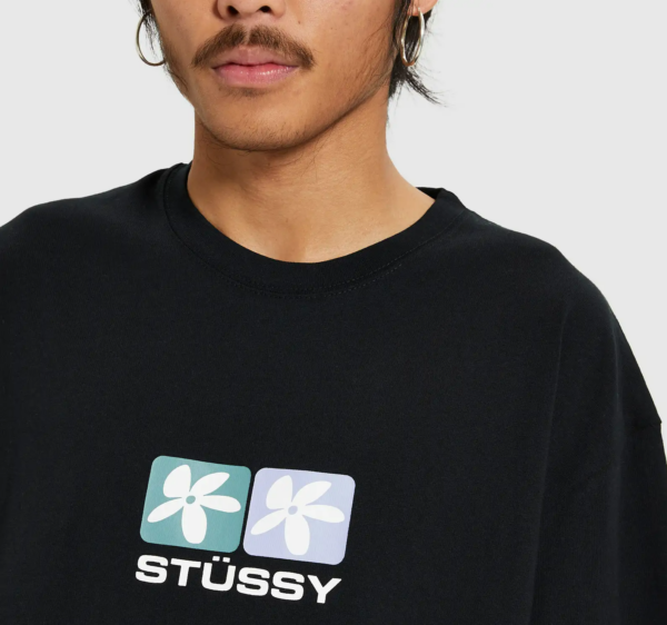Áo Stussy Daisy SS Tee Black - Ảnh 2