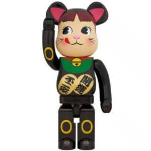 Mo Hinh Bearbrick Pekochan Neko Black Chrome 100% & 400%