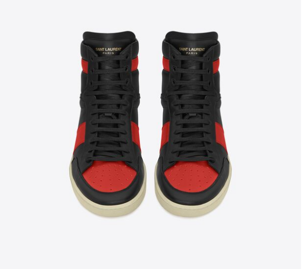 Giày Saint Laurent Court Classic SL 10h 'Black Red' 418026-0MP30-1074 - Ảnh 2