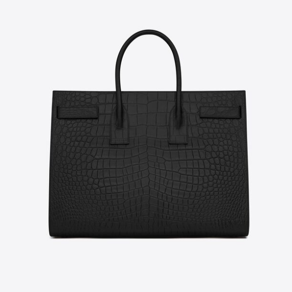 Túi Saint Laurent Large Sac De Jour Crocodile 'Black' 441571CS38U1000 - Ảnh 2