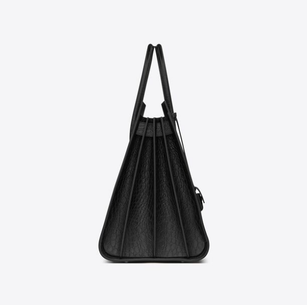 Túi Saint Laurent Large Sac De Jour Crocodile 'Black' 441571CS38U1000 - Ảnh 3