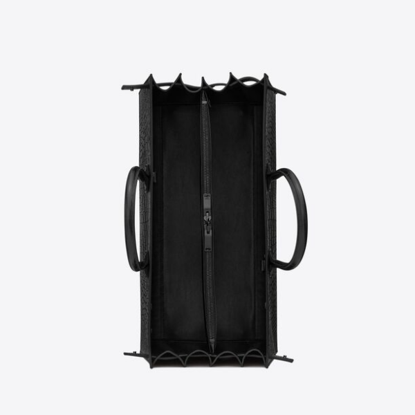 Túi Saint Laurent Large Sac De Jour Crocodile 'Black' 441571CS38U1000 - Ảnh 4