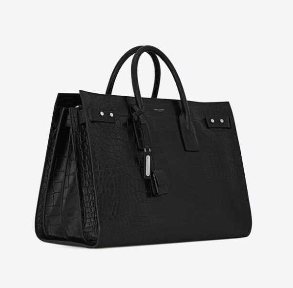 Túi Saint Laurent Sac De Jour Large Crocodile 'Black' 4781670Q50E1000 - Ảnh 5