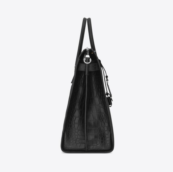 Túi Saint Laurent Sac De Jour Crocodile 'Black' 4805830Q50E1000 - Ảnh 3