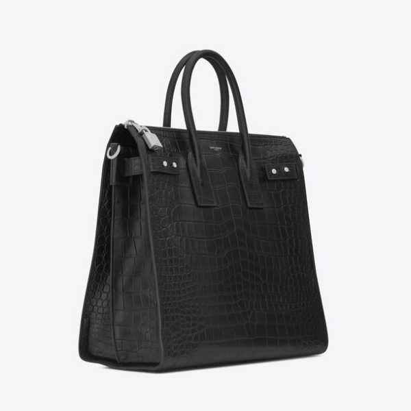 Túi Saint Laurent Sac De Jour Crocodile 'Black' 4805830Q50E1000 - Ảnh 5