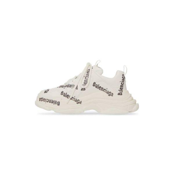Giày Balenciaga Triple S Logotype Trainers 'White' 536737-W2FAB-9010 - Ảnh 7