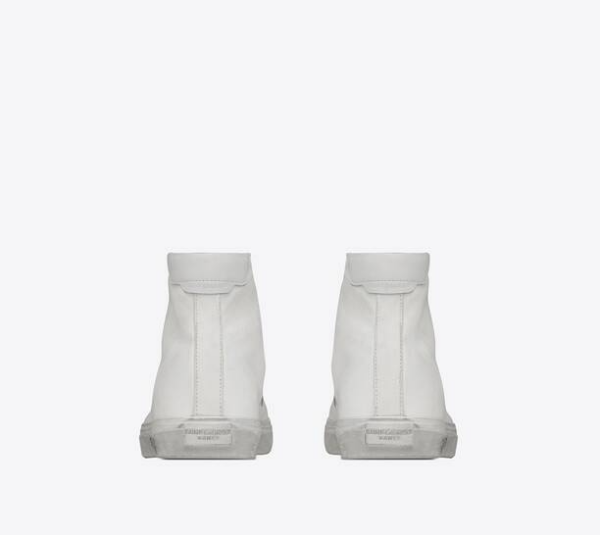 Giày Saint Laurent Malibu Mid Top Sneaker Optic White 606075-GUZ20-9030 - Ảnh 3