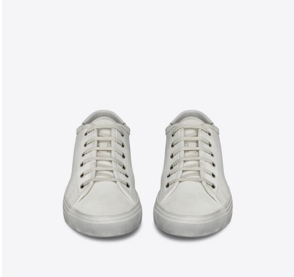 Giày Saint Lauren Malibu Sneaker Optic White - Ảnh 4