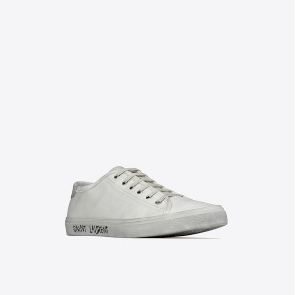Giày Saint Lauren Malibu Sneaker Optic White - Ảnh 3