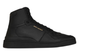 Giày Saint Laurent SL24 Mid Top Sneaker Black 610618-04LB1-1000